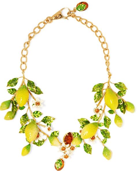 dolce gabbana lemon necklace|vintage dolce and gabbana jewelry.